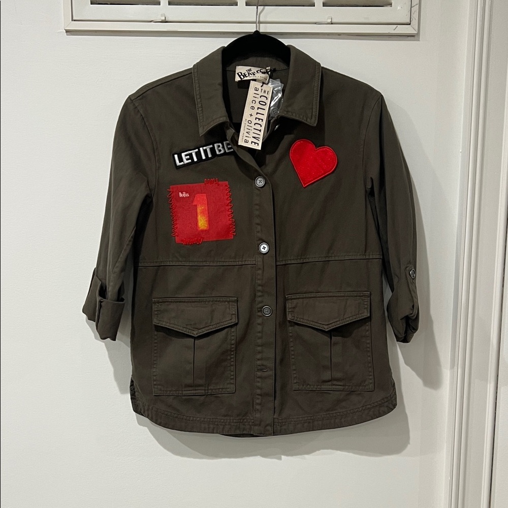 alice & olivia NWT Collective Beatles Let It Be Jacket XS